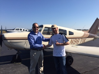 Brandon McCool soloed on 11.3.16 at the Statesboro Bulloch County Airport.